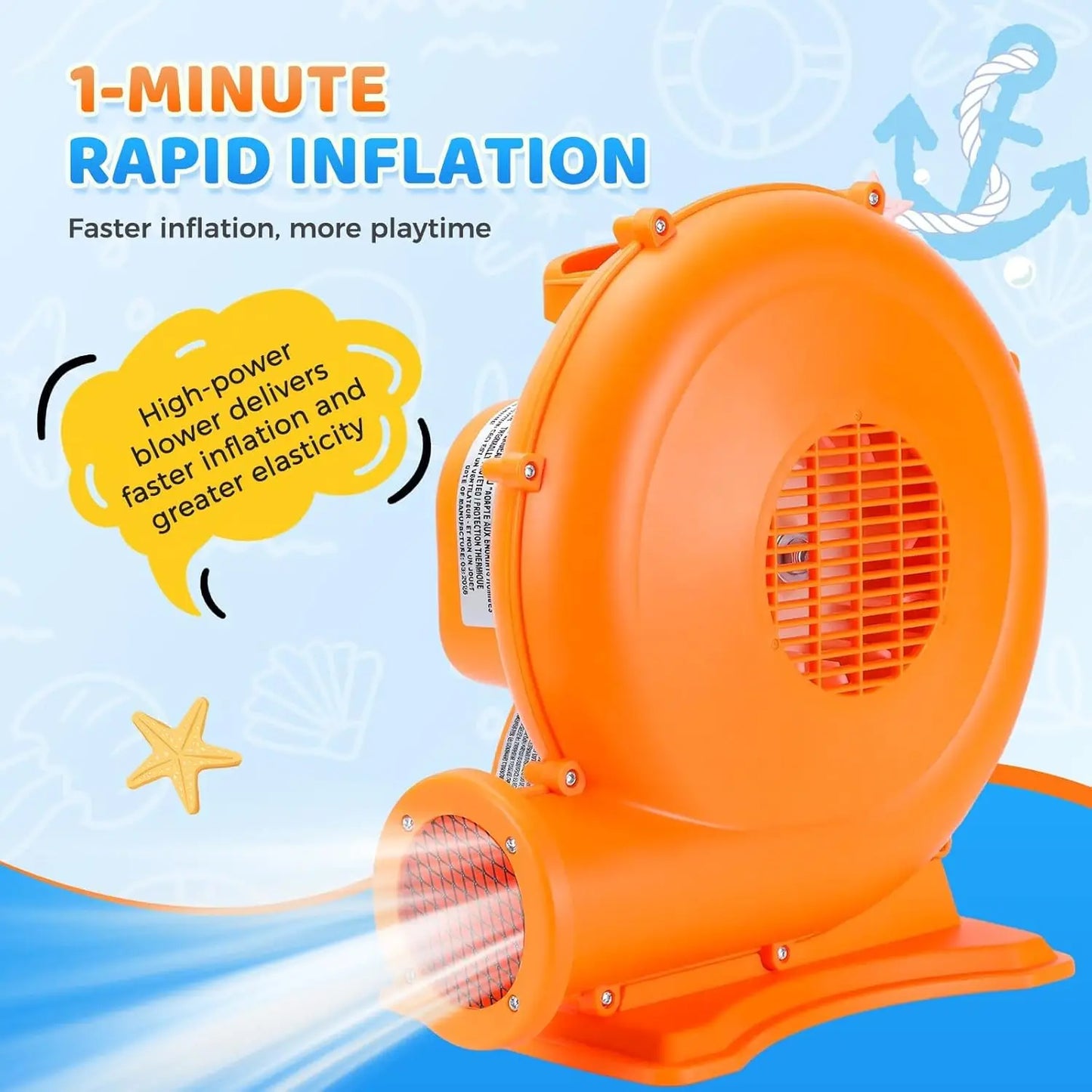 Inflatable Water Slide 7 in 1 Backyard Bounce House